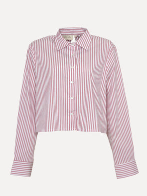 Amy Cropped Blouse Stripes