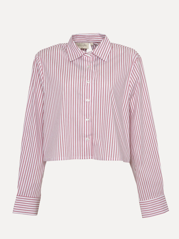 Amy Cropped Blouse Stripes