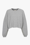 Demi Waffle LS Top Light Grey Melange