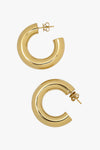 Fara Tube Set Earrings Gold