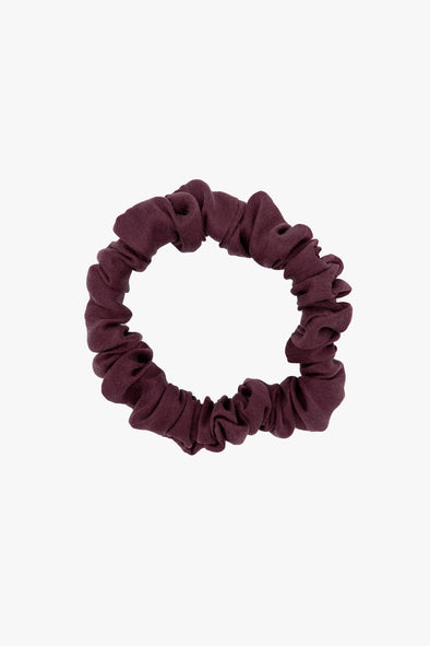 Les Soeurs Silk Scrunchie Small Burgundy