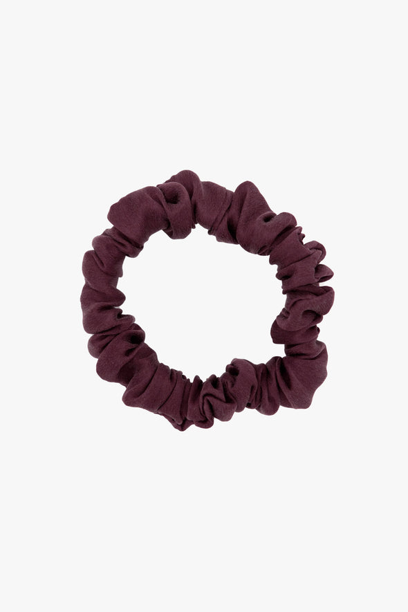 Les Soeurs Silk Scrunchie Small Burgundy