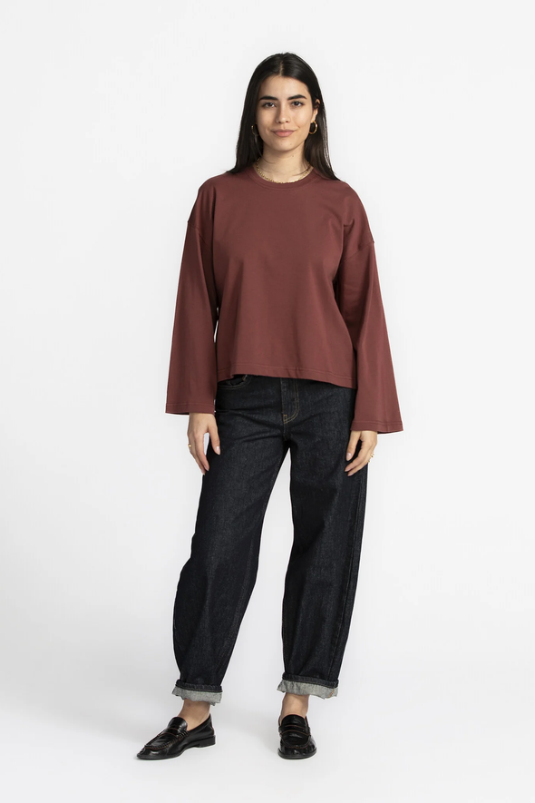 Aline LS T-Shirt Bordeaux