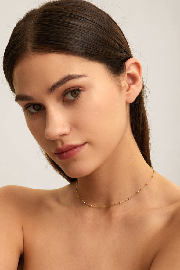 Roma Dots Necklace Gold