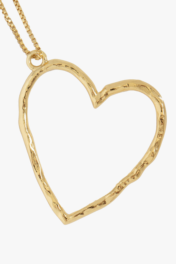 Roni Heart Necklace Gold