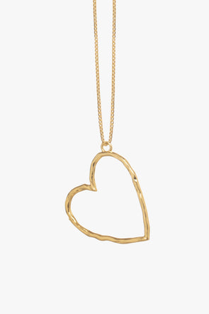 Roni Heart Necklace Gold