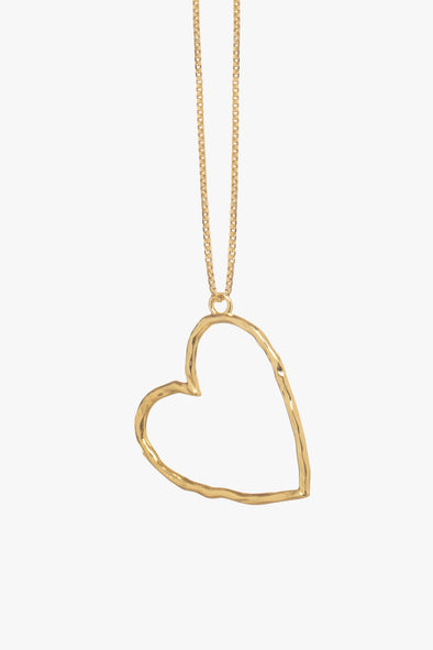 Roni Heart Necklace Gold