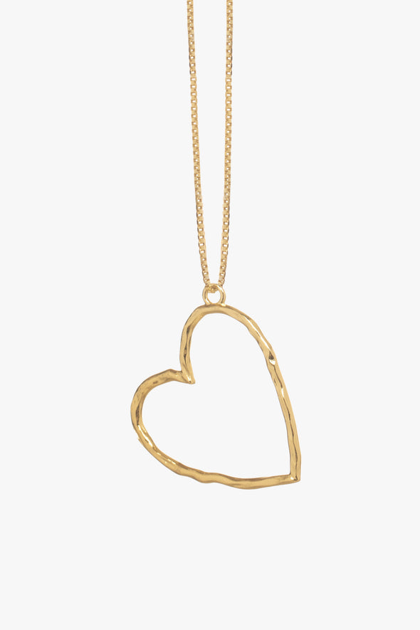 Roni Heart Necklace Gold