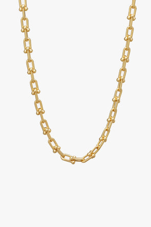 Rana Horseshoe Necklace Gold