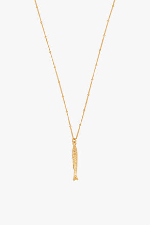 Rana Fish Necklace Gold