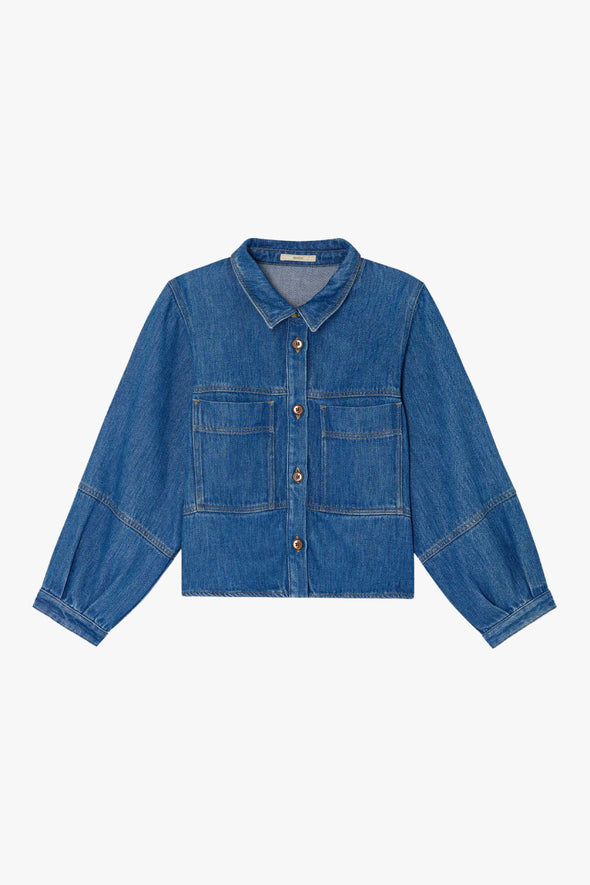 Leone Overshirt Denim Blue