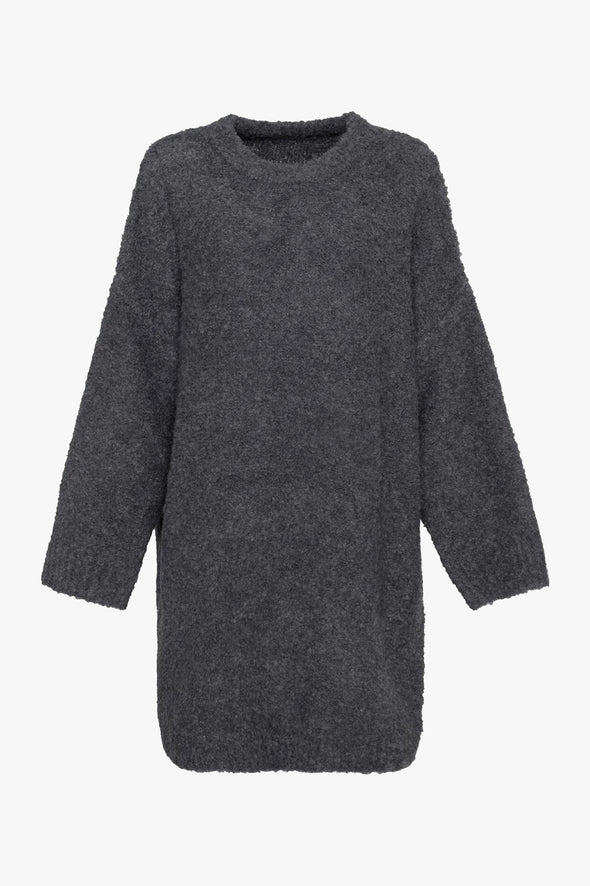 Andres Boucle Dress Dark Grey