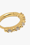 Jeanne Sunbeam Strass Gold Earring