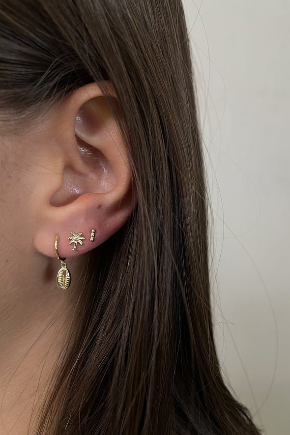 Jolie Barre Dots Gold earring