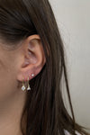 Jolie Strass Gold Clear Earring