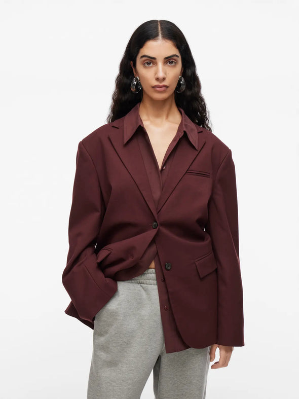Lia Oversized Blazer Chocolate