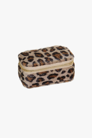 Marie Velours Leopard Mini Jewellery Box