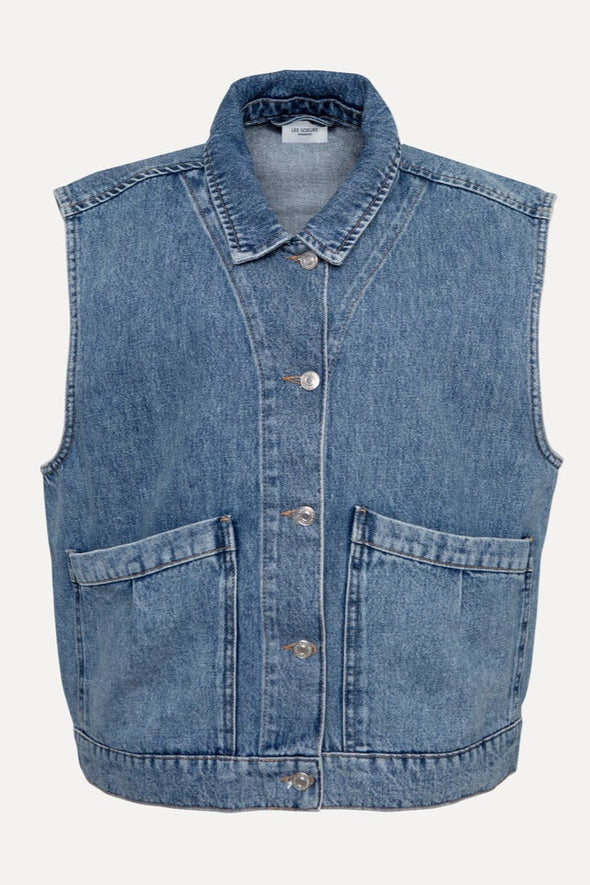 Meo Vest Denim Blue