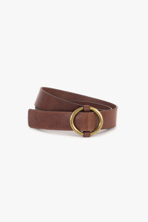 Tisao T Chesnut Leather Belt