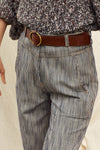 Tisao T Chesnut Leather Belt