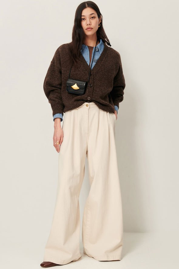 Sweet Monroe Cardigan Dark Stone