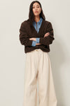 Sweet Monroe Cardigan Dark Stone
