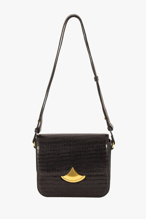 Diviluz Box Bag Black Croco