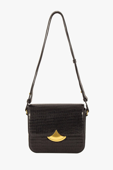 Diviluz Box Bag Black Croco