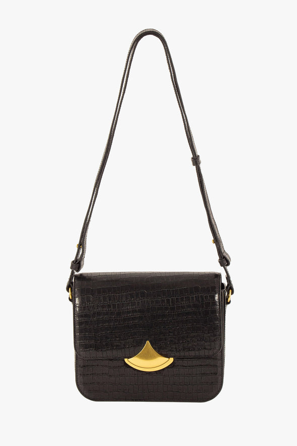 Diviluz Box Bag Black Croco
