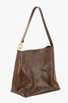 Vita Mia Leather Shoulder Bag Browny Lézard