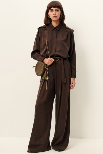 Rim Trousers Espresso Stripe