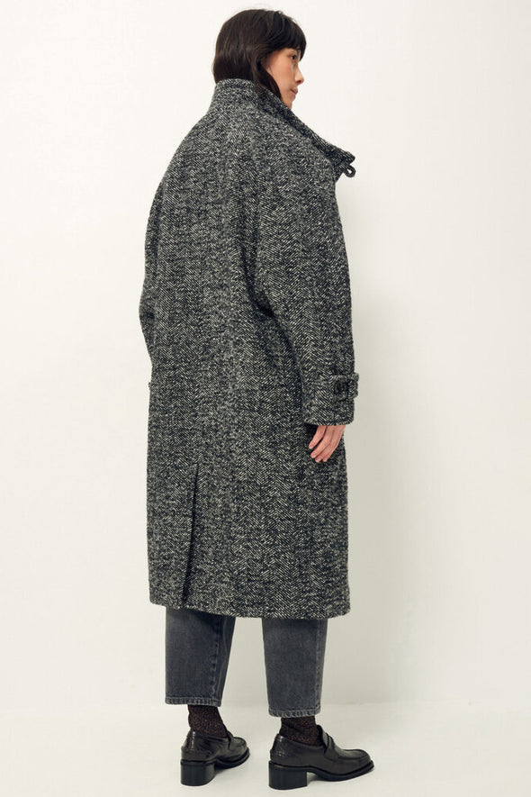 Bleecker Street Coat Whiblack