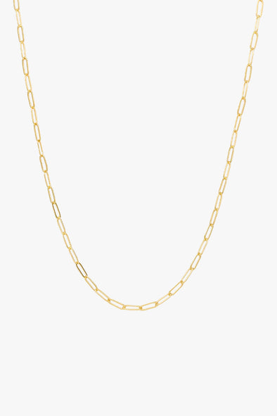 Long Link Chain Necklace Gold Plated (60cm)