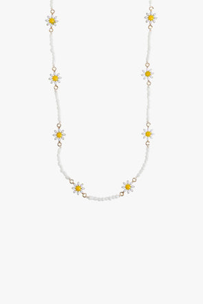 Astrid Flower Daisy Enamel Necklace
