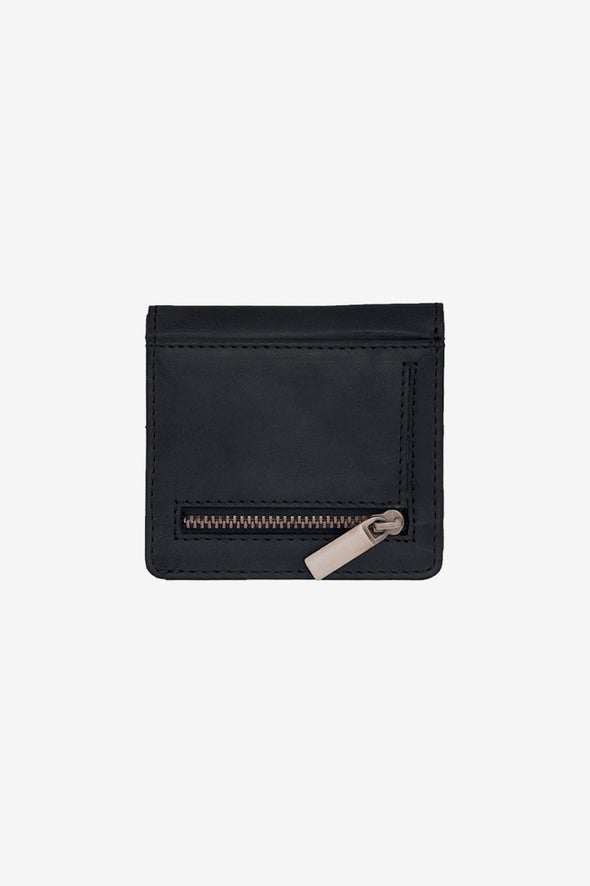 Alex Foldover Wallet Black - O My Bag - Black classic leather foldover wallet