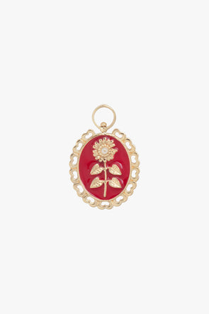 Flower of Love Charm Goldplated