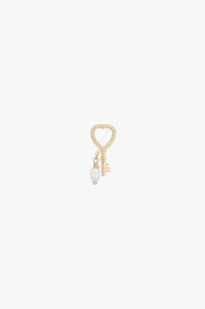 Key To My Heart Charm Goldplated