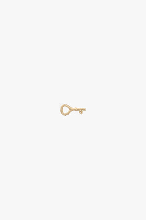 Single Key To My Heart Stud Earring Goldplated