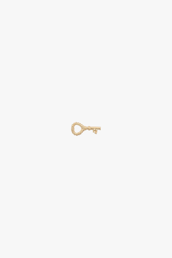 Single Key To My Heart Stud Earring Goldplated