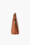Cosmetic Bag Cognac Classic Leather - O My Bag - Round shaped cosmetic bag