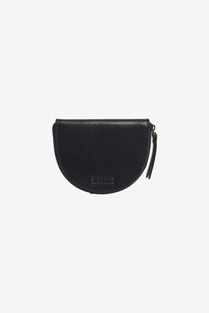 Laura Coin Purse Black Classic Leather