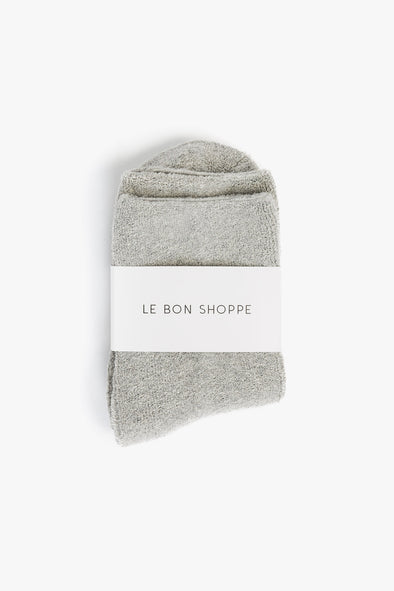 Cloud Socks Heather Grey - Le Bon Shoppe