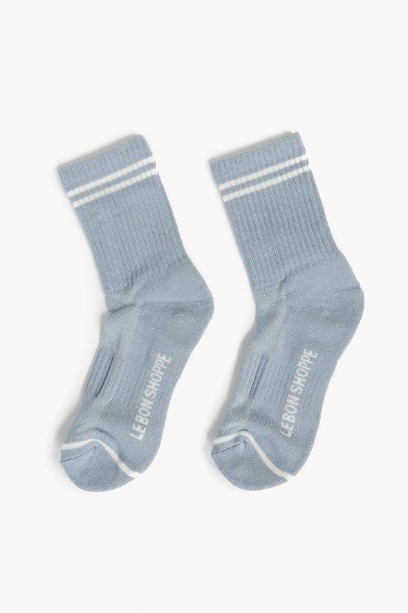 Boyfriend Socks Blue Grey