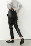 Aubrey Leather Pants Black