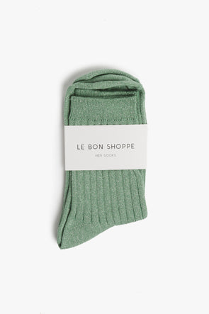 Her Socks Jade Glitter
