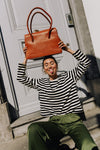Kate Cognac Stromboli Leather