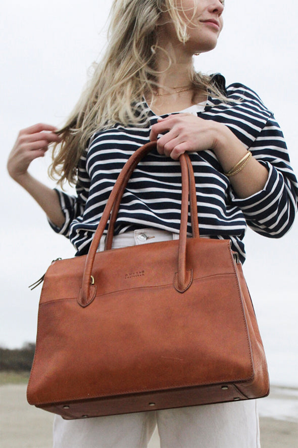 Kate Cognac Stromboli Leather