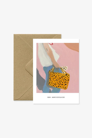 Leopard Bag Card