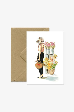 Flowers Market Card