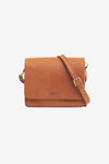 Audrey Mini Cognac Checkered Classic Leather